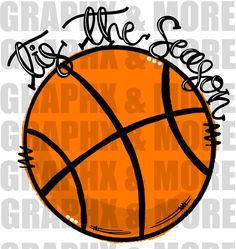 an orange and black basketball with the words life, love, and basketball on it