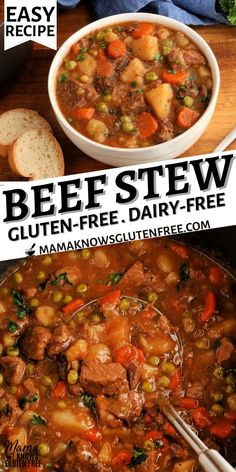 beef stew glutenfree dairy - free slow cooker recipe