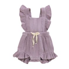 PRICES MAY VARY. Material:cotton linen,super soft and breathable,friendly to your baby's skin Backless ruffle sleeveless bodysuit with bowknot,make your little baby so adorable and atractive Suitable for baby girls, and great for casual, daily, party or photoshoot and so on Size fits baby girls 0-3 months,3-6 months,6-12 months,12-18 months,18-24 months ,perfect for hot summer Package included:1x Bodysuit Pinterest Baby, Summer Jumpsuit Casual, Romper Casual, Toddler Girl Romper, Jumpsuit Outfits, Summer Jumpsuit, Jumpsuit Summer, Casual Rompers