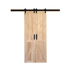 36 in. x 84 in. Board and Batten Stain Ready Solid Wood Split Barn Door with Hardware Kit - Super Arbor Split Barn Door, Interior Closet Doors, Custom Barn Doors, Stained Doors, Interior Sliding Barn Doors, Barn Door Kit, Double Barn Doors, Solid Wood Doors, Board And Batten