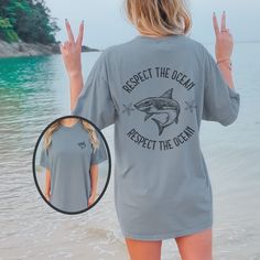 "Ocean Beach Comfort color shirt, Preppy shirt, Siesta Beach shirt, Aesthetic clothes, Trendy clothing, Oversize shirt, Ocean beach shirt Country Western Shirt : https://etsy.me/3 Country Western Sweatshirts:  https://etsy.me/37O53kf Trendy Shirts: https://etsy.me/3MywvSr 💡 HOW TO PLACE YOUR ORDER: 1. Please Check and Review all the Photos 2. Select your Shirt Color and Size from drop down menu 3. Choose your Quantity as much as you want 4. Click \"Add To Cart\". You can go back to add more of Save The Sharks, Siesta Beach, Ocean Shirt, Western Sweatshirts, Preppy Shirt, Clothing Y2k, Clothes Trendy, Shark Shirt, Shirt Aesthetic