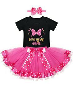 Cute Birthday Tutu Dress With Bow, Pink Tutu Dress With Bow For Birthday, Cute Short Sleeve Tutu Party Dress, Cute Short Sleeve Sets For Birthday, Pink Minnie Mouse Party Dress, Sweet Pink Sets For Birthday, Sweet Pink Birthday Sets, Sweet Pink Birthday Set, Spring Birthday Tutu Dress With Short Sleeves