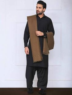 Pakistani Mens Shalwar Kameez, Eid Shalwar Kameez, Jackson Heights New York, Silk Shalwar Kameez, Shalwar Kameez Pakistani, Plain Kurta, Jackson Heights, Wedding Dress Outfit, Dress With Shawl