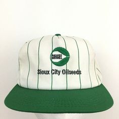 Vintage 80s 90s Cargill Oilseeds K-Products Cap Sioux City Made In USA Pin-Striped Spell Out Script Logo Snap Back Trucker Baseball Dad Hat BUY IT NOW! Please feel free to ask any questions you have about this item, I am here to make sure you are happy with your purchase. #HAT86 Vintage Green Adjustable Snapback Hat, Green Vintage Adjustable Snapback Hat, Green Adjustable Vintage Snapback Hat, Vintage Green Snapback Hat With Flat Brim, Vintage Green Flat Bill Hat, Vintage Green Flat Brim Snapback Hat, Green Flat Brim Vintage Snapback Hat, Vintage Trucker Cap For Spring, Vintage Trucker Hat For Spring