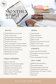 Monthly Reset Routine Checklist Monthly Planner Inspo-Follow us more planneridea #studentplannertemplate #bestplanners. Reset Routine Checklist, Ipad Weekly Planner, Monthly Reset Routine, Monthly Reset, Planner Monthly Layout, Exam Planner, Reset Routine, Undated Monthly Planner, Routine Checklist