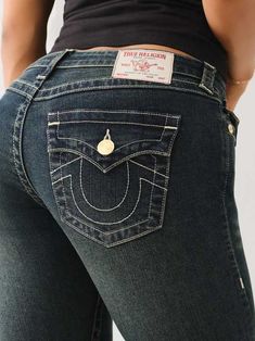 JOEY LOW RISE FLAP FLARE JEAN Denim Party, True Religion Pants, Womens Jeans Bootcut, Low Rise Flare Jeans, Xmas List, Outfit Inspo Casual, Bootcut Jean, Jean Flare, School Fits