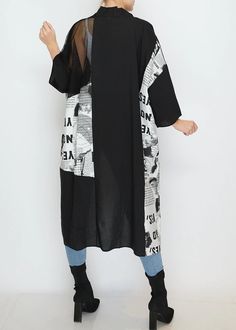 Cotton Poly Blend Length:112cm(44") Mesh Kimono, Normal Is Boring, Cashmere Gloves, Statement Tees, Concept Store, Holiday Outfits, Kimono Top, Cashmere, Mesh