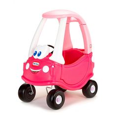 She can take her imagination on the road with this Little Tikes Princess Cozy Coupe kid-powered car, featuring a friendly-faced look.Gift Givers: This item ships in its original packaging. If intended as a gift, the packaging may reveal the contents.PRODUCT FEATURES Removable floor & handle on back for parent-controlled push rides Designed with a high seat back & storage in the rear Manipulative ignition switch & open-close gas cap Rugged, durable tires Front wheels spin 360° 33.5" x 16.5" x 29. Tikes Toys, Bathroom Improvements, Toddler Car, Girl Car, Disney Jokes, Little Tikes, Ride On Toys, Kid Toys, Gift Store