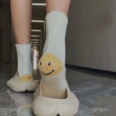 Sexually Suggestive: NoOrigin: Mainland ChinaCN: ZhejiangMaterial: CottonObscene Picture: NoPieces: 2pcsThickness: Thick （Winter)Item Type: StockingsGender: WOMENPattern Type: SolidName: Heel Smiley Sockspackage: 1*pair of socksSize: ONE SIZE(size 36-42)Use for: Christmas gift,home,Pile of socksMaterial: Angora 50% Wool 35% Spandex 15%Color: Apricot, blue, white, pinkGender: unisex Smiley Socks, Heels Patterns, Ribbed Socks, Backless Dress Summer, Unique Socks, Thick Thread, Socks Cute, Funny Hats, Knitted Socks