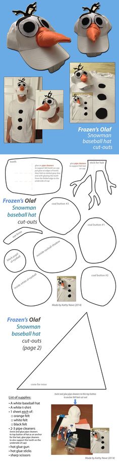 the instructions for how to make an origami snowman