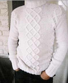 White men's knitted handmade sweater.  Composition: wool, acrylic.  Soft, warm, not prickly.   I can also create two of these sweaters: for him and for her. :) Creation time: 7-10 days, fast shipment to your country! Mens Winter Sweaters, Rainbow Cardigan, Mens Pullover, Handmade Sweater, Pullover Sweater Men, White Knit Sweater, Mens Sweater, Alpaca Sweater, Warm Sweater