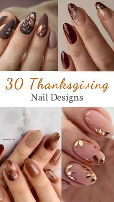 Nails For Thanksgiving And Christmas, Christmas Picture Nails, Red And Brown Fall Nails, Thanksgiving Gel Nails Colors, Holiday Nails Fall, Simple Thanksgiving Nail Designs, Fall Thanksgiving Nails 2023, Fall To Christmas Nails, Thanksgiving To Christmas Nails