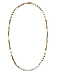 Chain link necklace by Anita Ko with a diamond line. 16" length with push hinge clasp closure. Diamonds (TW 2.44cts) Available in 18K Rose Gold Anita Ko, Cuban Link Chain Necklaces, Link Chain Necklace, Cuban Link Chain, Cuban Link, Rose Gold Necklace, Chain Link Necklace, Link Necklace, 18k Rose Gold