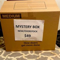 the mystery box is on display for $ 39 and it's not in its original packaging