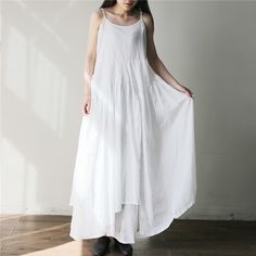 Summer Cotton Dress For Women Sleeveless Long Dresses 2021 Female Solid Boho Dress Lady Irregular Sundress White black-One Size Summer Asymmetrical Solid Color Dress, Solid Color Summer Midi Dress With High-low Hem, Summer Asymmetrical Dress In Solid Color, Summer Solid Color High-low Hem Maxi Dress, Casual Solid Asymmetrical Summer Dress, Solid Asymmetrical Midi Dress For Summer, Asymmetrical Solid Color Summer Maxi Dress, Asymmetrical Solid Color Maxi Dress For Summer, White High-low Hem Maxi Dress