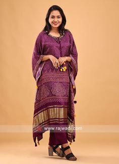 Bandhej Kurti Designs Latest, Kaftan Kurti Pakistani, Bandhni Kurti Designs, Luxury Bandhani Print Kaftan For Eid, Bollywood Style Eid Kaftan With Bandhani Print, Bandhani Kurtis, Bandhani Print Straight Kurta Kaftan For Festivals, Bandhni Kurti