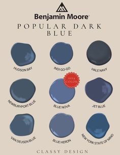 Benjamin Moore. Popular Blue New England Blue Paint, Champion Cobalt Benjamin Moore, London House Paint Color, Exterior Benjamin Moore Paint Colors, Benjamin Moore Britannia Blue, Best Blue Bedroom Paint Colors, Van Dusen Blue Benjamin Moore, Best Benjamin Moore Blues, Bm Van Deusen Blue