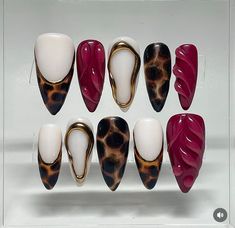 Tiger Nails Designs, Vanessa Nails, Tortoise Nails, Tiger Nails, Nails Brown, Sweet November, Nail Design Inspiration, Minimal Nails, Stiletto Nails Designs