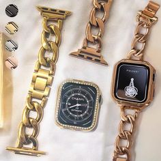 Luxury Women Strap For Apple Watch Band Series 8 7 6 5 4 Gold Metal Bracelet iWatch 38/40/41mm 42/44/45mm Lady Link Wristband |Watchbands| Apple watch Ultra 8 - All 42/ 44mm/ 45mm/ 49mm band will fit this model.Apple Watch Series 7 - is compatible with all existing bands.Size 38/40mm will fit the new 41mm Apple watch 7. Any 42/44mm will fit the 45mm Apple Watch 7Currently, the Apple watch has only two sizes for its adapters. Thus the 38mm 40mm 41mm Apple watch will all use the same adapter size Apple Watch Bands Gold, New Apple Watch Bands, Apple Watch Wristbands, Apple Watch Bands Women, Apple Watch Series 8, New Apple Watch, Band Fits, Watch Ultra, Metal Bracelet