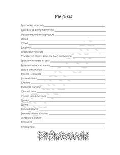 a printable worksheet for children's firsts to learn how to write