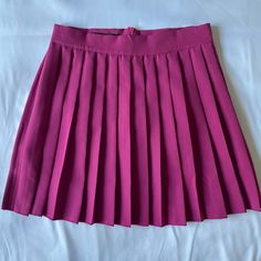 Fuchsia Pleated Tennis Skirt Size 4 New With Tag Hot Pink Pink Pleated Flared Tennis Skirt, Chic Pink Pleated Tennis Skirt, Pink Lined Flared Tennis Skirt, Pink Flared Lined Tennis Skirt, Pink Pleated Flared Skort, Chic Pink Pleated Skort, Purple Lined Mini Tennis Skirt, Chic Pink Lined Tennis Skirt, Pink Relaxed Tennis Skirt