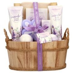 Green Canyon Spa Gift Set for Your Loved One! This luxurious spa set contains everything you need to pamper yourself or your loved one! For your beloved, it would be so pleasant to receive the bath basket as a Christmas gift. A Perfect Gift for All seasons and All Occasions: This bath gift set is the perfect gift to give your loved one for any holiday or just because! Whether it's her birthday, Thanksgiving Day, Christmas, Valentines day, Mothers day or any occasion, this beautiful spa baskets will be a great surprise! It's the present any girl will love. Luxurious 11 Pieces Bath Set: Shower Gel: 8.5oz (250ml), Bubble Bath: 8.5oz (250ml), Body Lotion: 4.1oz (120ml) Hand Cream: 4.1oz (120ml), Bath Salt: 200g, Massage Essential Oil: 1.0oz (30ml) Color: Purple. Bath Gift Sets, Spa Baskets, Bath Basket, Spa Basket, Lavender Spa, Essential Oils For Massage, Birthday Basket, Bath Gift Set, Luxurious Spa