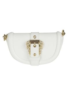 Versace Jeans Couture White Shoulder Bag Kurt Geiger Heels, Tom Ford Handbags, Pink Shoulder Bag, White Shoulder Bag, Margiela Shoes, Prada Leather, Luxury Women Fashion, Versace Jeans Couture, Versace Jeans