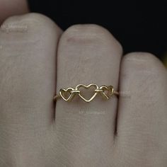 Solid 14K Yellow Gold Love Heart Ring Handmade Minimalist Valentines Day Jewelry Gift 14k Gold Midi Rings For Anniversary, Minimalist Stackable Rings For Promise On Valentine's Day, Gold Stackable Open Rings For Valentine's Day, Gold Stackable Heart Ring For Valentine's Day, Delicate Stackable Promise Rings For Valentine's Day, Minimalist Stackable Rings For Valentine's Day Promise, Dainty Midi Rings For Valentine's Day Promise, Minimalist Midi Rings For Valentine's Day Promise, Valentine's Day Gold Stackable Open Rings