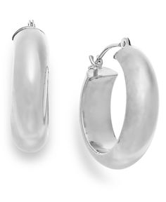 in stock Silver Oval Tarnish Resistant Hoop Earrings, Polished Metal Hoop Huggie Earrings, Hoop Metal Jewelry With Polished Finish, Polished Metal Hoop Jewelry, Shiny Metal Hoop Jewelry, Sterling Silver Rounded Jewelry, Sterling Silver Hoop Jewelry With Shiny Finish, Small Hoop Metal Jewelry With Shiny Finish, White Gold Hoop Jewelry With Shiny Finish