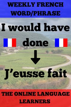 This French word pin by us, The Online Language Learners, shows you how to say 'I would have done' in French, 'J'eusse fait'. If you're learning French, don't forget to save this pin for later use! This pin is part of our new series where we provide French words and French phrases that you guys will need to know if learning French. For our whole French vocabulary list for the French verb to do, click the link to see all of the verbs conjugations and different forms. For more French vocabulary and grammar lists, visit our Pinterest profile, where we have even more French word pins and grammar lists. Save these pins to your French language learning boards, and you can use them to add to your French vocabulary flashcards, or French language learning notes. #frenchwords #frenchgrammar Language Learning Notes, French Grammar Exercises, French Language Basics, Learn French Fast, Learn French Beginner, Language Learning Apps, Grammar Tips, French Language Lessons, Learning French