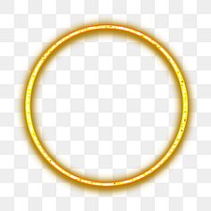 a glowing yellow circle with no background, light, neon ring png and psd