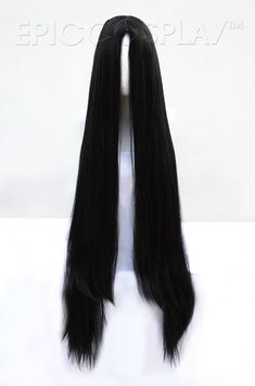 This is a wide skin top wig that's about 40" long. It's very similar to our Eros style but longer! The wide skin top measures roughly 5" side to side and 3.5" from the hairline to the back. This long, silky wig weighs about one pound. Top Wig, One Pound, Black Wig, Side To Side, Traditional Dresses, Wigs, Limited Edition, The Back, Skin