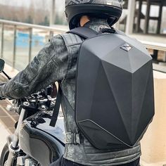 Shield Motorcycle Music Backpack - Backpacks - YALA LIFE Sound System Speakers, Hidden Pocket, Black Backpack, Riding Helmets, Zinc Alloy, Camouflage, Jogging, Bass, Cycling