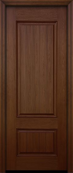 a close up view of a wooden door