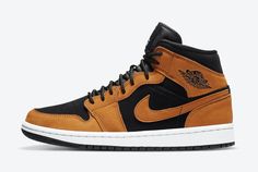 Brand new in the box. Never tried on.  Nike Womens Air Jordan Retro 1 Mid Desert Ochre / Black  These are women’s sizes. For men’s size equivalent subtract 1.5. (e.g. women’s 10=mens 8.5) See drop down menu for available sizes IN HAND SHIPS IMMEDIATELY!! Please email me with any questions Lucius Malfoy, Jordan Model, Jordan Logo, Air Jordan 1 Mid Se, Jordan Retro 1, Jordan 11 Retro Low, Womens Air Jordans, Limited Edition Sneakers, Air Jordan Retro