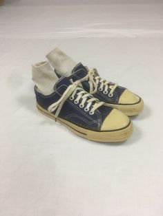 1970s low top sneakers blue canvas rubber sole lace up good vintage condition, light wear rubber bleed on canvas, light rubber discoloration, light tread wear no name generic-no brand label size 7 (men's) like women's 8 1/2 to 9-see below measures, lying flat, insole-10" sole-11" width-3 /4" Vintage Lace-up Sneakers With Rubber Toe Cap, Blue Low-top Canvas Shoes With Rubber Toe Cap, Vintage Low-top Canvas Shoes With Rubber Toe Cap, Retro Low-top Canvas Shoes With Gum Sole, Vintage Canvas Shoes With Rubber Toe Cap For Streetwear, Vintage Sneakers With Rubber Toe Cap, Vintage Canvas Sneakers With Vulcanized Sole, Vintage Low-top Cotton Canvas Shoes, Vintage Cotton Sneakers With Gum Sole