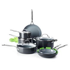 CC000675-001 Kitchen/Cookware/Cookware Sets Ceramic Nonstick Cookware, Ceramic Cookware Set, Induction Oven, Kitchen Cookware Sets, Induction Cookware, Nonstick Cookware Sets, Ceramic Cookware, Pots And Pans Sets, Nonstick Cookware