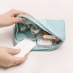 Digit Data Bag Headphone Protective Case Coin Money Storage Container Pochette Portable, Packing Bags Travel, Bags Storage, Charger Holder, Travel Supplies, Cable Storage, Charger Accessories, Women Makeup