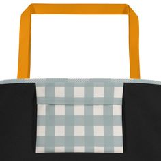 Our Cottage Blue Buffalo Plaid Large Tote Bag is made to order and will help you carry around everything that matters. Our Holiday Collection tote bags make great gifts. Enjoy Free Shipping! • Color: Light Blue/Cream • Handle Color: Yellow • 100% Polyester • Bag Size: 16" x 20" • Capacity: 4.4 US gal • Max Weight Limit – 44lbs • Large Inside Pocket • Cotton Webbing Handles • Imported Materials • Made in USA/Mexico Our Cottage Blue Buffalo Plaid Large Tote Bag is made especially for you as soon a Blue Buffalo, Sewing Design, Large Tote Bag, Large Tote, Holiday Collection, Blue Cream, Buffalo Plaid, Color Light, Bag Making