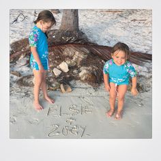 Meet Elsie & Zoey! ☀️The darling duo behind our brand name - "Elsie & Zoey is a coastal brand named after our daughters. We want to provide our family, your family, and future generations with the same joy and happiness that comes from being on the water. Naming this brand after our daughters serves as our constant reminder of the importance of cleaning and protecting our lakes, streams, and oceans." - Dave and Melissa Fox #elsieandzoey #ourstory #behindthename Joy And Happiness, Brand Names, This Is Us, Fox, Water