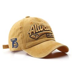 Season:All Seasons; Gender:Men's; Style:Casual,Fashion; Hats Category:Baseball Cap,Sun Hat,Trucker Hat; Occasion:Street,Daily; Material:Cotton; Function:Sunscreen,Breathable,Adjustable; Pattern:Letter; Design:Embroidered; Front page:FF; Listing Date:06/12/2024; Head Circumference:56-60 Cap Outfit Men, Baseball Cap Outfit Men, Yellow Baseball Cap, Baseball Cap Outfit, Cap Outfit, Baseball Caps Fashion, Men Baseball Cap, Embroidery Letters, Letter Embroidery