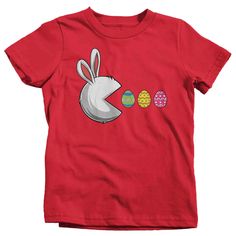 Cute Easter T-shirt With Crew Neck, Cute Easter Crew Neck T-shirt, Easter Graphic Print Short Sleeve Tops, Cute Easter T-shirt With Short Sleeves, Easter Graphic Print Crew Neck Top, Casual Short Sleeve T-shirt For Easter, Easter T-shirt With Letter Print And Short Sleeves, Easter Letter Print Short Sleeve T-shirt, Pink Short Sleeve T-shirt For Easter