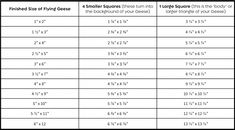 the measurements for different types of shoes and their corresponding sizes are shown in this table