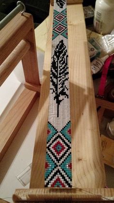 Native American Loom Beading Patterns Seed Bead - Bing Beaded Belts Patterns Native American, Native American Bead Loom Patterns, Western Beading Patterns, Beaded Hat Band Patterns, Seed Beading Patterns, Seed Bead Loom Patterns, Beaded Loom Patterns, Beaded Belts Patterns, Leather And Beads