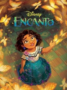 the character from disney's animated movie, encanto is surrounded by butterflies