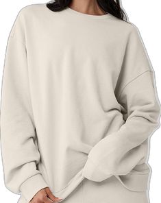 Alo Yoga Long Sleeve Athleisure Activewear, Alo Yoga Long Sleeve Activewear For Sports, Sporty Sweats By Alo Yoga, Alo Yoga Fall Loungewear Tops, Alo Yoga Relaxed Fit Tops For Fall, Cozy Workout Sweatshirt With Ribbed Cuffs, Oversized Alo Yoga Sweater For Loungewear, Alo Yoga Long Sleeve Sporty Tops, Alo Yoga Long Sleeve Loungewear Sweater