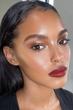 Trucco Glam, Makeup Runway, No Make Up Make Up Look, Vintage Makeup Looks, Red Lips Makeup Look, Mekap Mata, Brown Girls Makeup, Red Lipstick Makeup, Red Lip Makeup