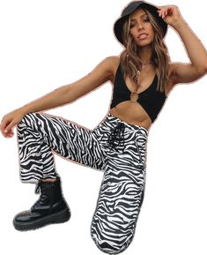 Size 8 Body, Lace Up Pants, Shop Pants, Cute Pants, White Zebra, Beginning Boutique, Great Lengths, Print Pants, Pants Straight Leg