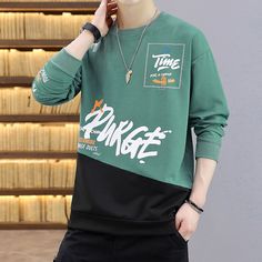 Hip Hop Sweatshirt Men Fashion Clothing Casual Hoodie No Hood Patchwork Japan Style Harajuku Sweatshirt Tops Pullovers Hooded Winter Streetwear T-shirt, Winter Streetwear Long Sleeve T-shirt, Green Hip Hop Hoodie With Crew Neck, Winter Hip Hop Crew Neck T-shirt, Hip Hop Winter T-shirt With Crew Neck, Green Crew Neck Hoodie In Hip Hop Style, Hooded T-shirt For Streetwear, Streetwear Long Sleeve Patchwork Sweater, Hip Hop Crew Neck Winter Tops