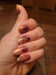 Simple Fall Nails, Pretty Nail Colors, Cute Nails For Fall, Gothic Nails, Halloween Nail Designs, Nail Polish Designs